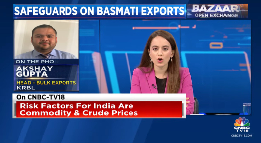Media interaction Interaction of Mr. Ayush Gupta, Head- Bulk Exports with CNBC...