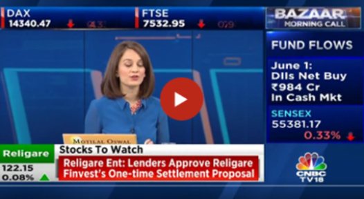 Media interaction Interaction of Mr. Ashish Jain, Chief Financial Officer with CNBC...